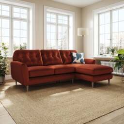 Sven Opulent Velvet Large Corner Chaise Sofa - thumbnail 1