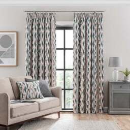 Elements Triangles Pencil Pleat Curtains - thumbnail 2