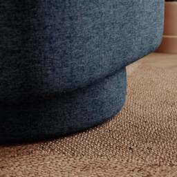 Carmen Distressed Chenille Geometric Swivel Chair - thumbnail 4