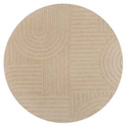Zen Garden Round Wool Rug - thumbnail 5