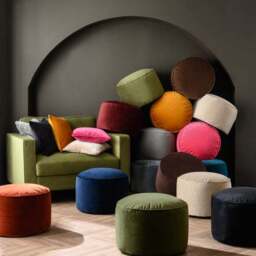 Eliza Velvet Pouffe - thumbnail 4