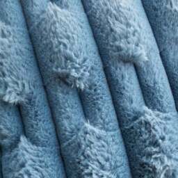 Bianca Carved Faux Fur Square Cushion - thumbnail 2