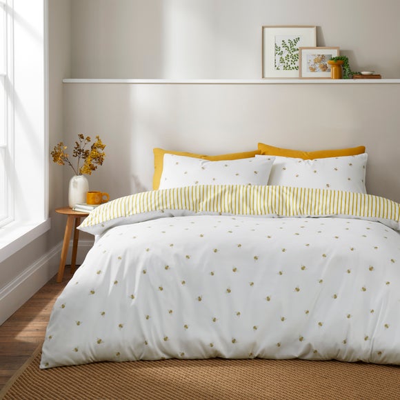 Printed Bee Duvet Cover & Pillowcase Set - image 1