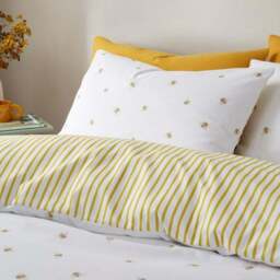 Printed Bee Duvet Cover & Pillowcase Set - thumbnail 2