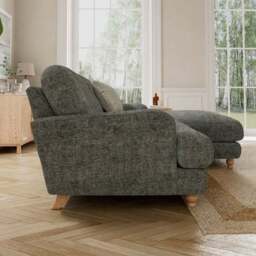 Martha Chunky Chenille Corner Chaise Sofa - thumbnail 3