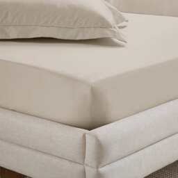 Dorma Crisp & Fresh 400 Thread Count Egyptian Cotton Percale Fitted Sheet - thumbnail 1