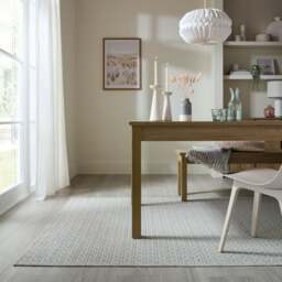 Geo Diamond Woven Washable Rug - thumbnail 1