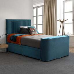 Sweet Dreams Opulence Vertical Pleated Side Lift Ottoman TV Bed - thumbnail 2