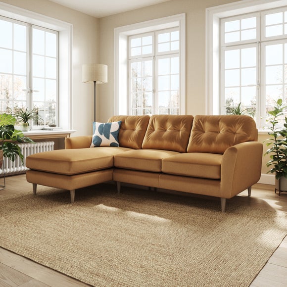 Sven Opulent Velvet Large Corner Chaise Sofa - image 1
