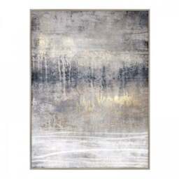 Set of 2 Cedar & Sage Torrent Abstract Framed Canvases - thumbnail 2