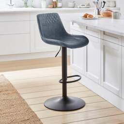 Walden Height Adjustable Bar Stool, Faux Leather - thumbnail 1