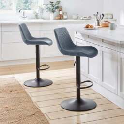Walden Height Adjustable Bar Stool, Faux Leather - thumbnail 2