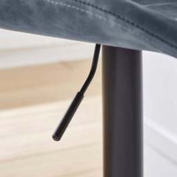 Walden Height Adjustable Bar Stool, Faux Leather - thumbnail 3