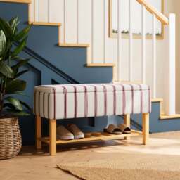 Upholstered Hallway Storage Bench - thumbnail 1