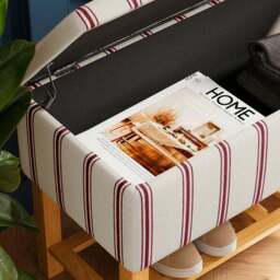 Upholstered Hallway Storage Bench - thumbnail 3