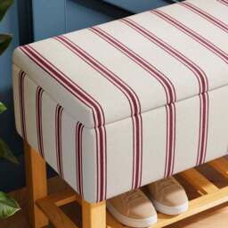 Upholstered Hallway Storage Bench - thumbnail 4