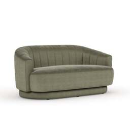 Carmen Quilted Velvet 2 Seater Sofa - thumbnail 6