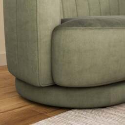 Carmen Quilted Velvet 2 Seater Sofa - thumbnail 5