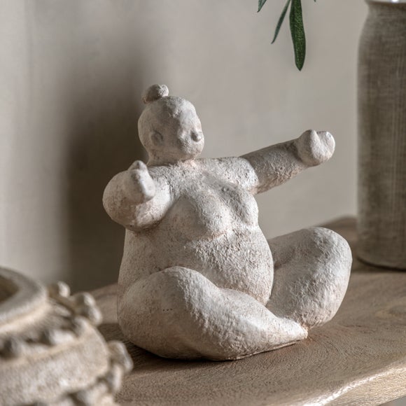 Open Armed Lady Cement Ornament - image 1