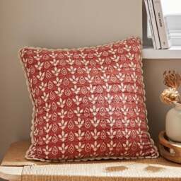 Matalasse Printed Cotton Square Cushion Cover - thumbnail 1