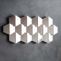 Colette Hexagon Wall Mirror - thumbnail 1