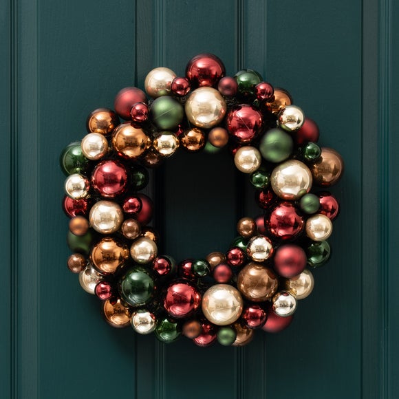 Bronze Bauble Wreath - image 1