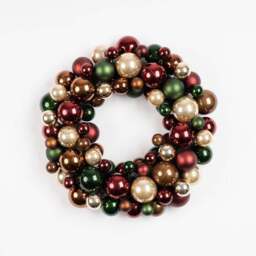 Bronze Bauble Wreath - thumbnail 3