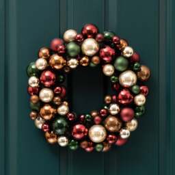 Bronze Bauble Wreath