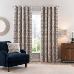 Matrix Boucle Eyelet Curtains - thumbnail 2