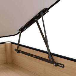 Luxury Side Ottoman Bed Frame, Teddy Fabric - thumbnail 5