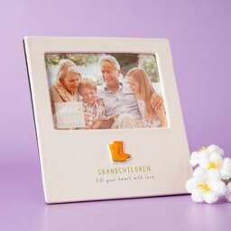 Love Life Grandchildren Ceramic Photo Frame
