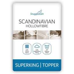 Snuggledown Scandinavian Hollowfibre Mattress Topper - thumbnail 2