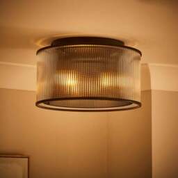 Kruze Glass Flush Ceiling Light - thumbnail 2