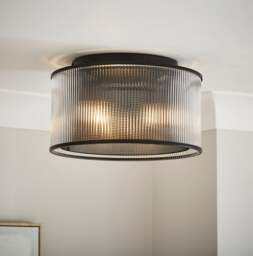 Kruze Glass Flush Ceiling Light - thumbnail 1