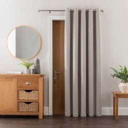 Elements Oslo Thermal Eyelet Door Curtain - thumbnail 2