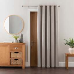 Elements Oslo Thermal Eyelet Door Curtain - thumbnail 1