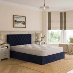 Emberly Velvet Ottoman Bed Frame - thumbnail 2