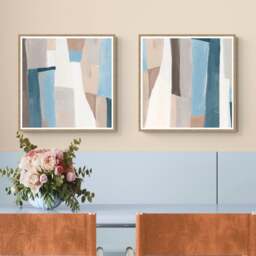 Artko Set of 2 Geometry Harmony by Hannah Dawson Framed Prints - thumbnail 1