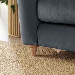 Hattie Matte Plush Velvet Corner Chaise Sofa - thumbnail 4