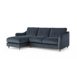 Hattie Matte Plush Velvet Corner Chaise Sofa - thumbnail 6