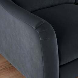 Hattie Matte Plush Velvet Corner Chaise Sofa - thumbnail 5