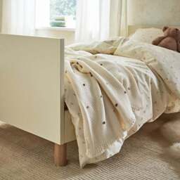 CuddleCo Harper Cot Bed, Cream - thumbnail 3