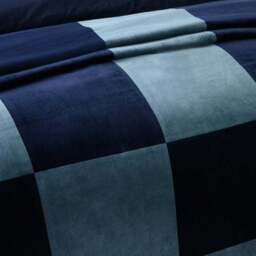 Clara Cotton Velvet Patchwork Bedspread - thumbnail 2