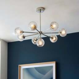 Vogue Asher Art Deco 8 Light Adjustable Ceiling Light - thumbnail 1