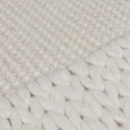 Rue Plait Border Wool Rug - thumbnail 3