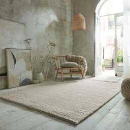 Rue Plait Border Wool Rug - thumbnail 1