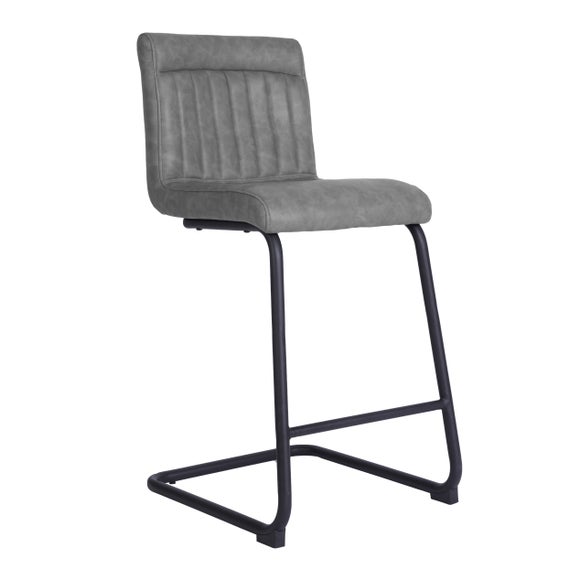 Felix Counter Height Cantilever Bar Stool, Faux Leather - image 1
