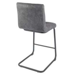 Felix Counter Height Cantilever Bar Stool, Faux Leather - thumbnail 4