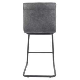 Felix Counter Height Cantilever Bar Stool, Faux Leather - thumbnail 5