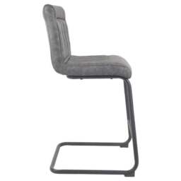 Felix Counter Height Cantilever Bar Stool, Faux Leather - thumbnail 3